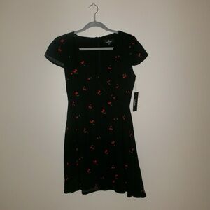 Black cherry mini dress